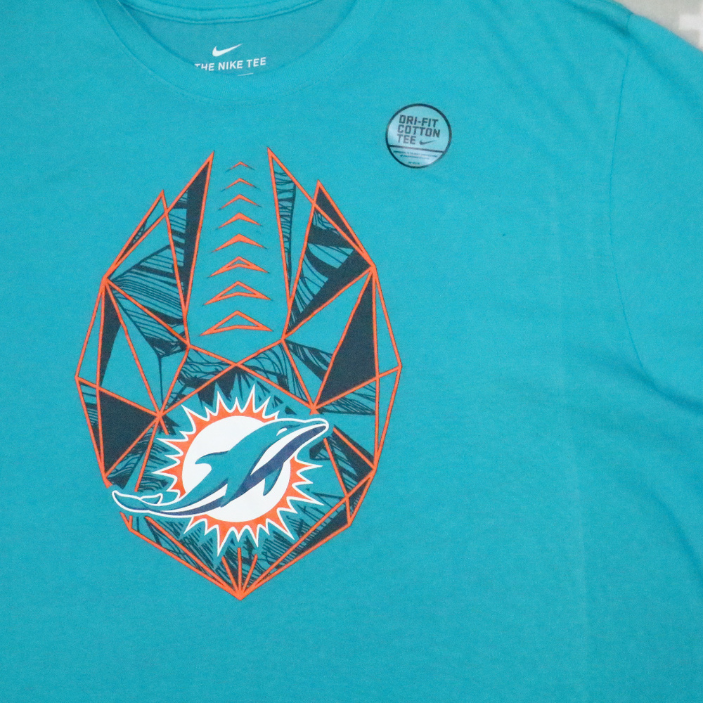 New NIKE DRI-FIT MIAMI DOLPHINS Tee T-Shirt Size xL